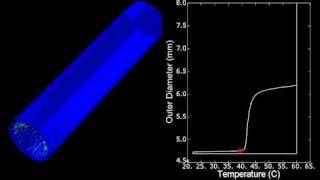 Finite element simulation of a shape memory polymer stent deployment inside a tubular artery [upl. by Ahsinnor723]