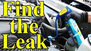 How to Find AC Leaks in Your Car UV Dye [upl. by Orihakat983]