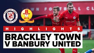 HIGHLIGHTS Brackley Town 31 Banbury United  Monday 1st January 2024 [upl. by Hctud]