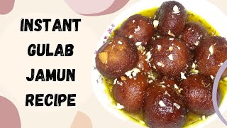 GRB Instant Gulab jamun Recipe  Quick jamun Recipe  Gulab jamun Recipe by Cookingandlearning [upl. by Geneva584]