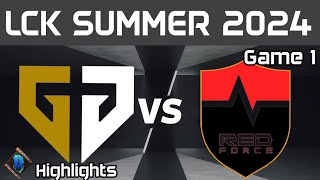 GEN vs NS Highlights Game 1 LCK Summer 2024 GenG vs NS RedForce by Onivia [upl. by Dwight292]