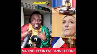 🔵🔴 MARINE LEPEIN EST DANS PAIN ET LA PEINE 5 ANS DEMPRISONNEMENT ET DINÉLIGIBILITÉ EN FRCE [upl. by Elisabet]