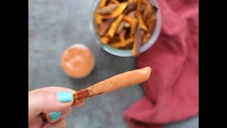 Sweet Potato Oven Fries with Creamy Cumin Ketchup [upl. by Theall896]