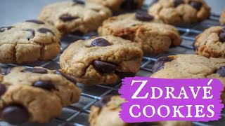 Jednoduchý a rychlý recept na zdravé sušenky  ZDRAVÉ COOKIES s arašídovým máslem [upl. by Sterrett35]