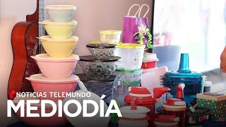 Tupperware se declara en bancarrota tras una caída abrupta de sus acciones  Noticias Telemundo [upl. by Hplar]