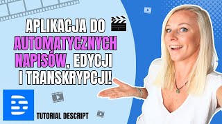 Jak zrobić napisy do filmu i automatyczne transkrypcje  Aplikacja Descript [upl. by Niko]