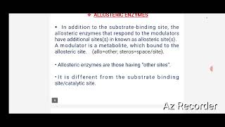 Feedback inhibition amp Allosteric Enzymes [upl. by Heiskell130]