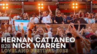 HERNAN CATTANEO amp NICK WARREN at LOVELAND FESTIVAL 2023  AMSTERDAM [upl. by Trey]