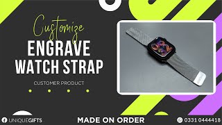 Engrave Apple Watch Strap I 𝐔𝐍𝐃𝐄𝐑 𝐎𝐍𝐄 𝐑𝐎𝐎𝐅  𝗟𝗮𝘀𝗲𝗿 𝗖𝘂𝘁𝘁𝗶𝗻𝗴𝗘𝗻𝗴𝗿𝗮𝘃𝗶𝗻𝗴𝗠𝗮𝗿𝗸𝗶𝗻𝗴 𝗨𝘃 𝗣𝗿𝗶𝗻𝘁𝗶𝗻𝗴 [upl. by Ihtac241]