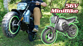 The QUIET RIPPER EGO 56V Mini Bike MB1000 [upl. by Adianez399]