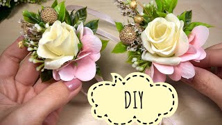 Бутоньерки для жениха невесты гостей своими руками DIY [upl. by Ilwain]