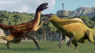 Therizinosaurus Vs Deinocheirus  Jurassic World Evolution 2 [upl. by Lavona663]