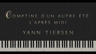 Comptine dun autre été lAprèsmidi  Yann Tiersen \\ Synthesia Piano Tutorial [upl. by Nicoli]