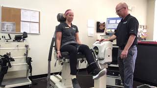 Sportsmed120 Isokinetic Knee Test [upl. by Tuchman]