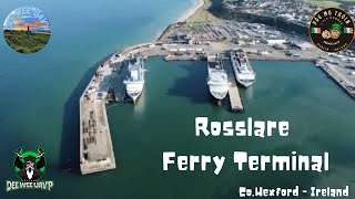 Aerial Exploration of Rosslare Harbor in Stunning 4K  Co Wexford  Ireland [upl. by Julio]