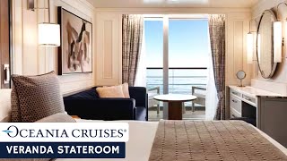 Oceania Riviera  Veranda Stateroom  Full Walkthrough Tour amp Review  4K [upl. by Nirual]