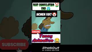 FART compitition 🤡  End 🥶 Funny animation 😂  subscribe funny animation shorts [upl. by Ahtrim]