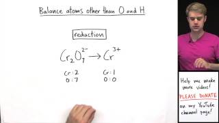 How to Balance Redox Equations in Acidic Solution Example 1 [upl. by Kalagher509]