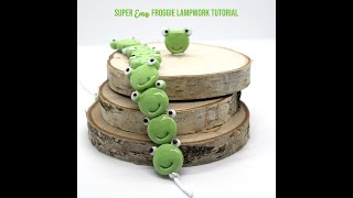 Super Easy Frog Bead Tutorial Lampwork Frog Bead Lampwork Tutorial [upl. by Thurmond508]