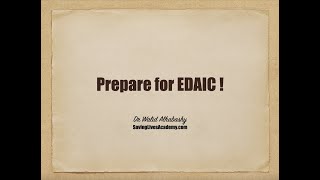 EDAIC preparation [upl. by Orimisac84]