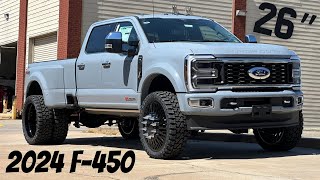 2024 Ford F450  with a 45” Stryker lift kit and 26” JTX Forged wheels [upl. by Pfeifer466]