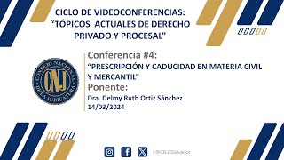 CICLO DE VIDEOCONFERENCIAS TÓPICOS ACTUALES DE DERECHO PRIVADO Y PROCESAL [upl. by Picker]