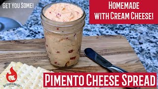 Pimento Cheese Spread Recipe with Cream Cheese  Homemade Pimento Cheese Recipe [upl. by Roddy]