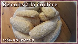 Biscuits à la cuillère recette [upl. by Erodoeht]