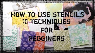 How to use a stencil for Beginners 10 Easy Techniques for Using Stencils  Stencil Tips [upl. by Blakeley904]