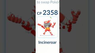 1 HP ✨Shiny Incineroar Destroy Grunt Badly in pokemongo [upl. by Porett242]