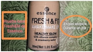 💄💋Base FRESHampFIT de Essence a prueba piel atópica [upl. by Zitella932]