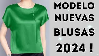 BLUSAS de MODA BONITAS 2024quot ESTILOS IDEAS de BLUSAS para MUJER [upl. by Oicnerual]