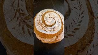 🌀 Spiral Score sourdough sourdoughscoring sourdoughideas discard wheatscore vegan bread [upl. by Tab]