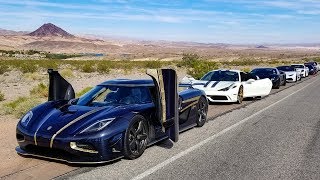 RACING a Koenigsegg in a Lamborghini  FREE FOR ALL SPEED RUN [upl. by Dadirac631]