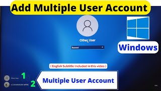 How to Create Multiple User Account in Windows 1011  How to create Guest Account in Windows [upl. by Peoples412]