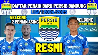 RESMI ‼️ PEMAIN BARU PERSIB BANDUNG LIGA 1 MUSIM 20242025  PEMAIN BARU PERSIB  KABAR PERSIB [upl. by Sik]