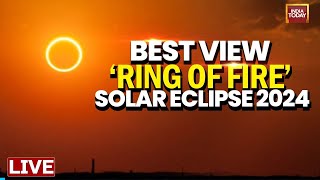 Solar Eclipse 2024 LIVE  Annual Solar Eclipse Creates A Rare Ring  India Today LIVE [upl. by Leddy]