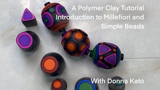 A Polymer Clay Basics Tutorial Polymer Clay for Beginners  A Simple Caned Bead [upl. by Socher]