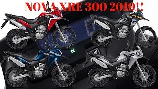 NOVA HONDA XRE 300 2019  O QUE MUDOU [upl. by Pelage705]