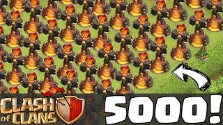 5000 INFERNOS ZERSTÖRT ☆ Clash of Clans ☆ CoC [upl. by Clarine]