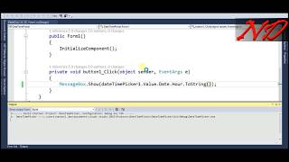 23 C winform Using DateTime Picker Hindi [upl. by Kain438]