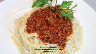 Spaghetti BOLOGNESE sosse Spagetti sosu [upl. by Odrareg]