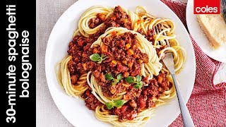 30 minute spaghetti bolognaise [upl. by Blondy]