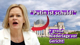 PEINLICH Nancy Faeser BLAMIERT sich gleich ZWEI MAL [upl. by Aniuqaoj492]