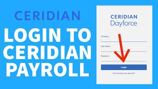 How To Login To Ceridian Payroll Ceridian Dayforce Employee Payroll Login [upl. by Buller]