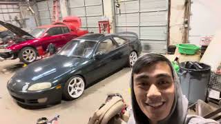 240sx Series Episode 1 Small Update Fuel leak Rear end restore 240sx s14 [upl. by Kahle]