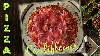 CAULIFLOWER PIZZA CRUST RECIPE KETO PIZZA RECIPE [upl. by Siletotsira]