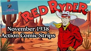 Red Ryder 1938 Comic Strips  November  Talking Video Comics  2024 [upl. by Atiuqehs]