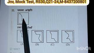 jnv Mock Test R530 Q2124 [upl. by Anipsed]