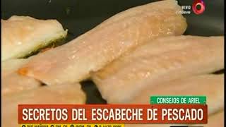 Receta de hoy Ravioles de berenjena y escabeche de pescado [upl. by Ahsratal]